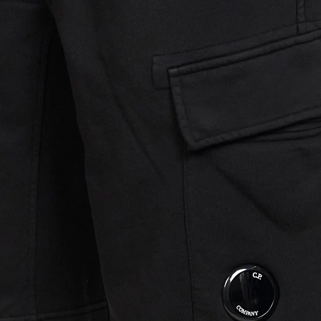 [C.P. Company] Diagonal Raised Fleece Cargo Lens Sweatshorts