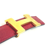 Load image into Gallery viewer, Hermes Belt H Constance Mini Leather Red And Navy