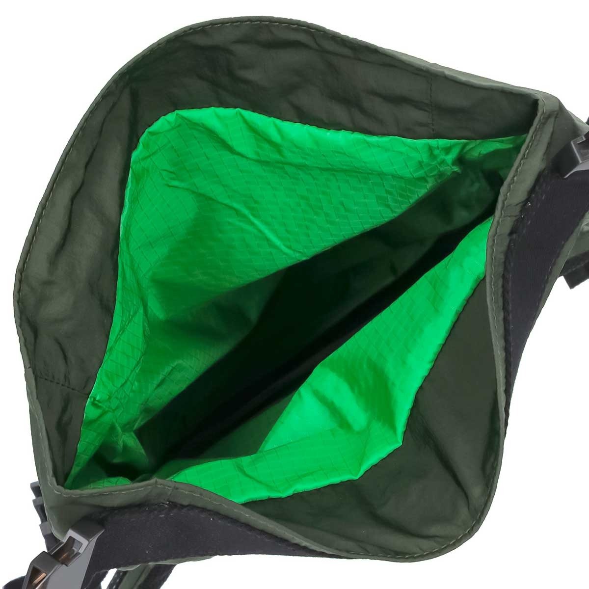 Bottega Veneta Mesh Detail Green Nylon Belt Bag