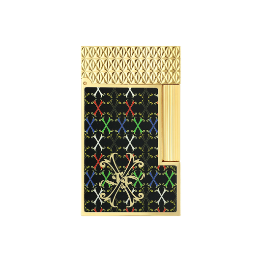 S.T. Dupont Ligne 2 Fuente Lacquered Multicolor Lighter/Briquet C16060CL