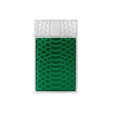 Load image into Gallery viewer, S.T. DUPONT Ligne 2 Guilloche Lacquer Snake Skin Green Palladium Lighter/Briquet C16078