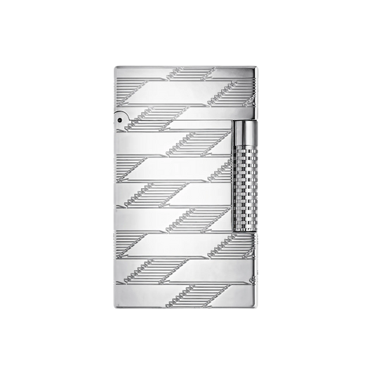 S.T. Dupont Le Grand Guilloche Monogram 1872 Palladium Lighter/Briquet C23180