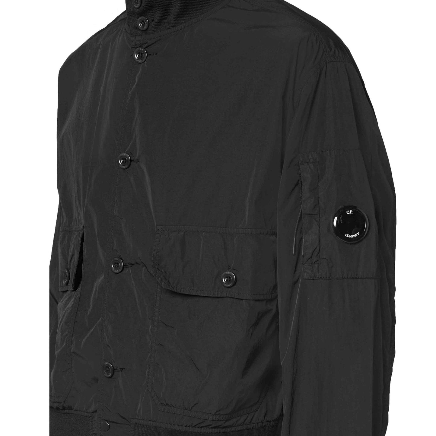 [C.P. Company] Chrome-R Full Button Jacket in Black
