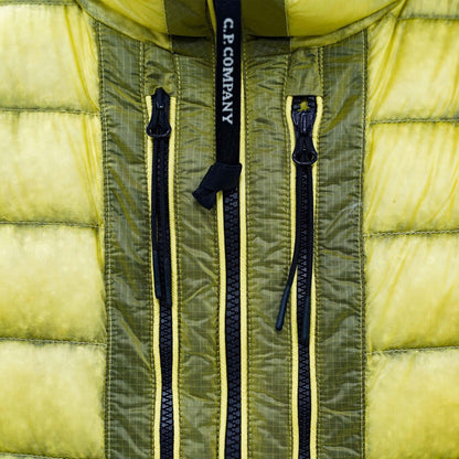 [C.P. Company] DD-Shell Goggle Hooded Down Jacket in Green Sheen