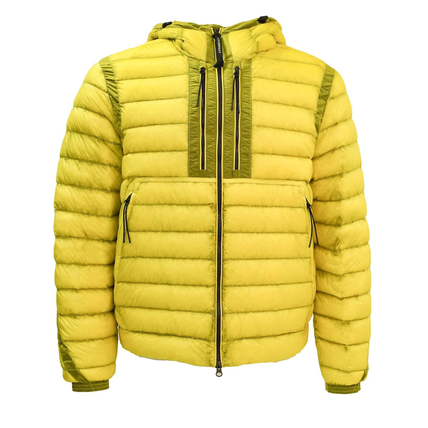 [C.P. Company] DD-Shell Goggle Hooded Down Jacket in Green Sheen
