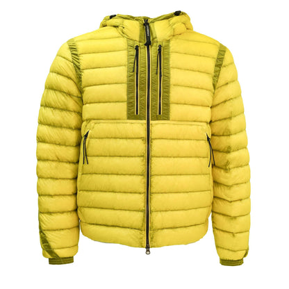 [C.P. Company] DD-Shell Goggle Hooded Down Jacket in Green Sheen