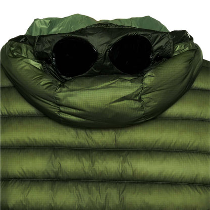 [C.P. Company] DD-Shell Goggle Hooded Down Jacket in Capers Green