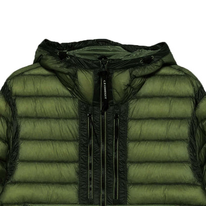 [C.P. Company] DD-Shell Goggle Hooded Down Jacket in Capers Green