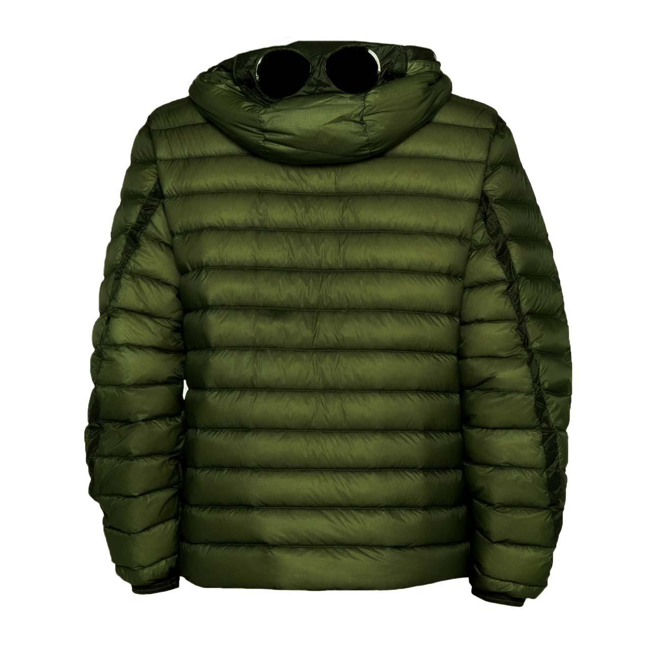[C.P. Company] DD-Shell Goggle Hooded Down Jacket in Capers Green