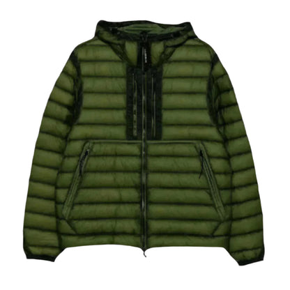 [C.P. Company] DD-Shell Goggle Hooded Down Jacket in Capers Green