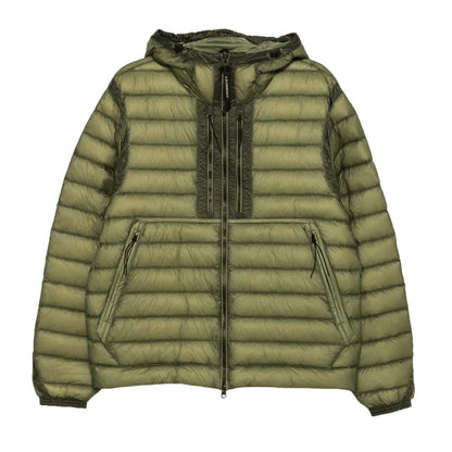 [C.P. Company] DD-Shell Goggle Hooded Down Jacket in Fallen Rock