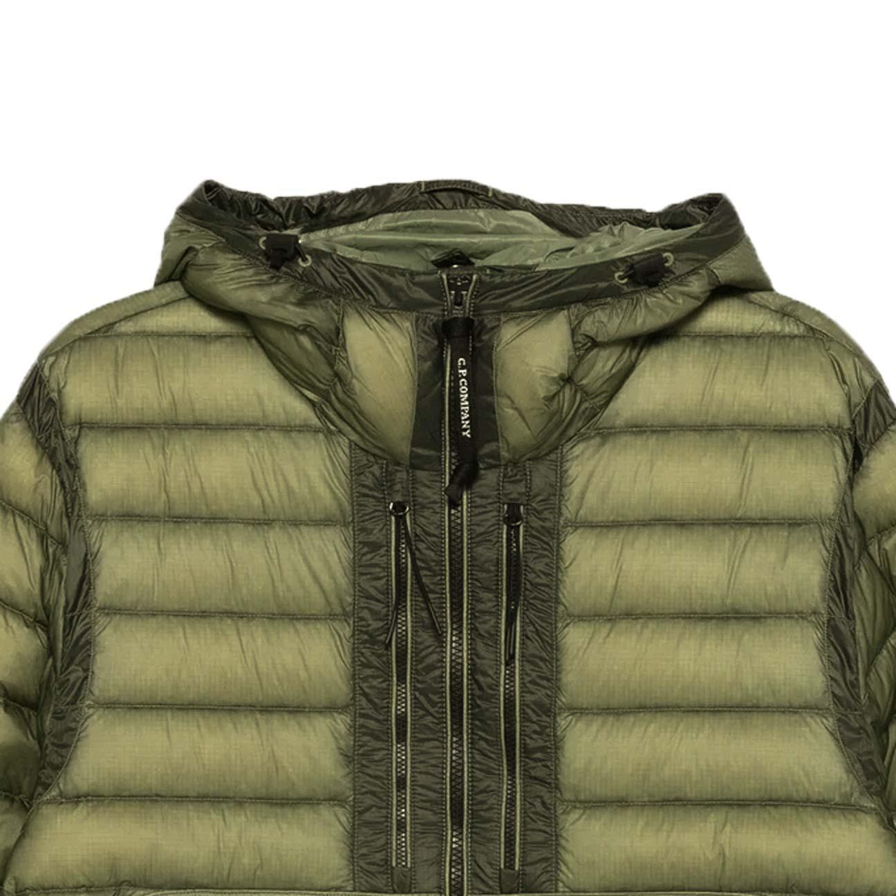 [C.P. Company] DD-Shell Goggle Hooded Down Jacket in Fallen Rock