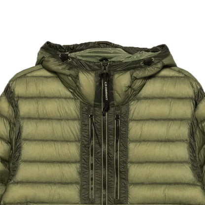 [C.P. Company] DD-Shell Goggle Hooded Down Jacket in Fallen Rock