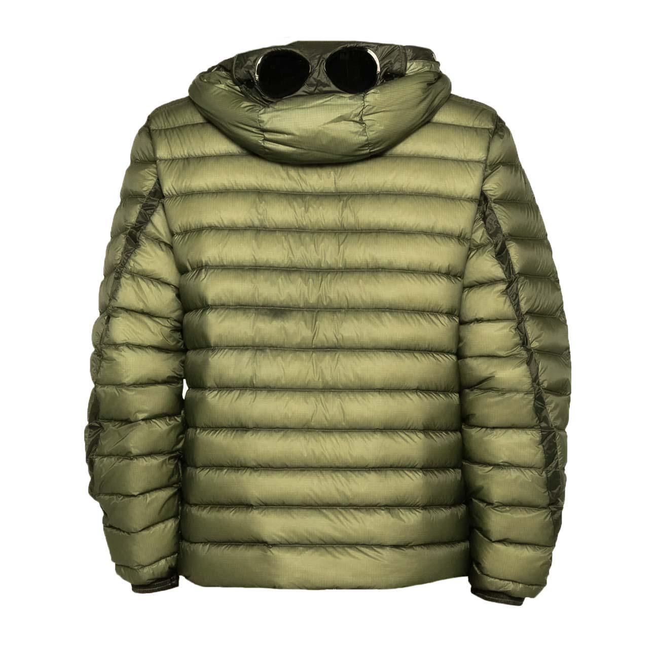 [C.P. Company] DD-Shell Goggle Hooded Down Jacket in Fallen Rock