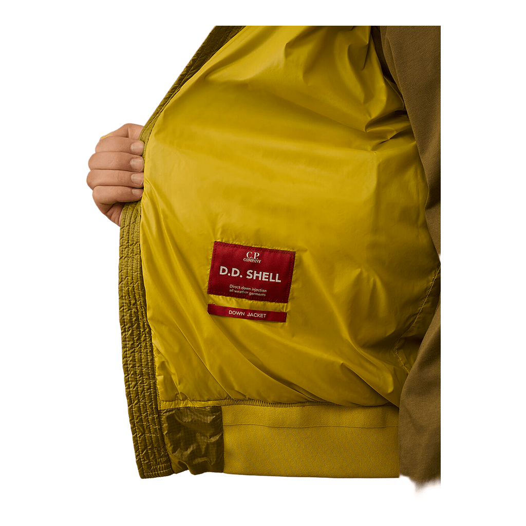 [C.P. Company] DD-Shell Lens Hooded Down Jacket in Green Sheen