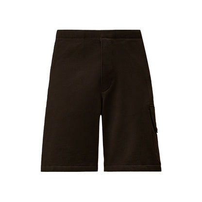 C.P. Company Diagonal Raised Fleece Cargo Embroidered Logo Sweatshorts