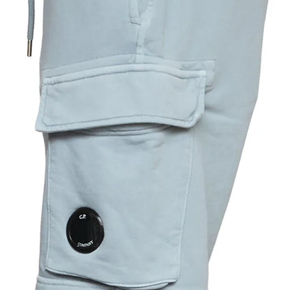 [C.P. Company] Diagonal Raised Fleece Cargo Lens Sweatshorts