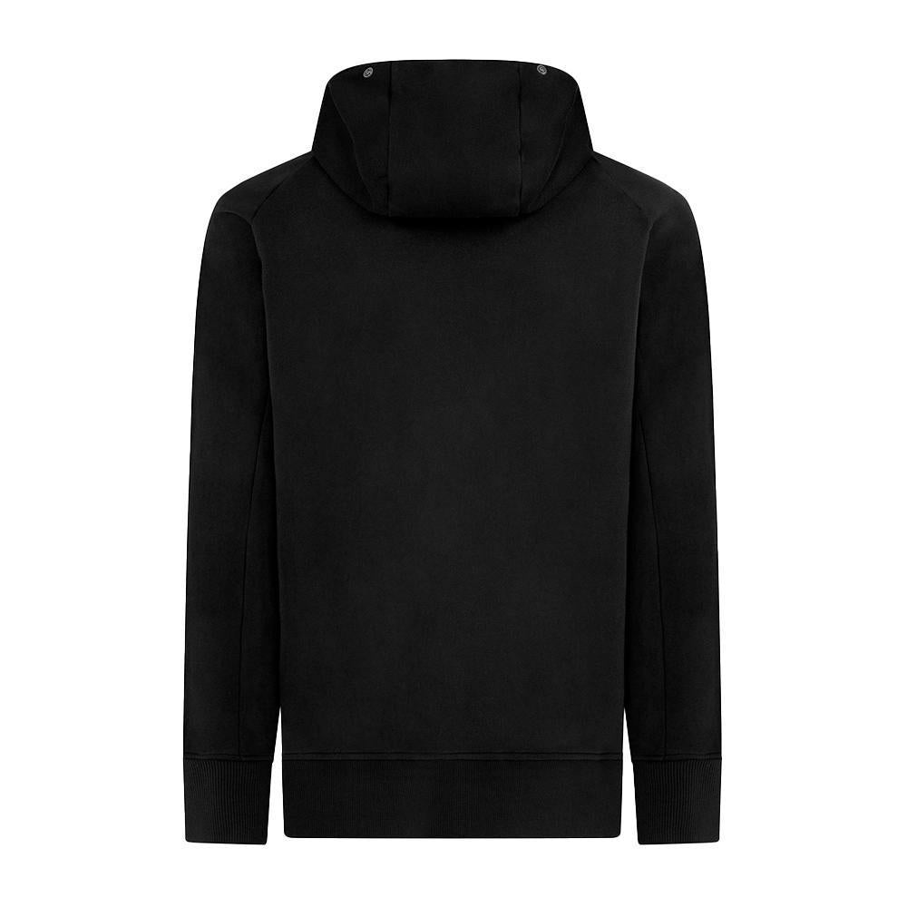 [C.P. Company] Diagonal Raised Fleece Full Zip Goggled Hoodie in Black