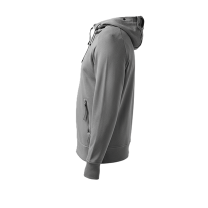 [C.P. Company] Diagonal Raised Fleece Full Zip Goggle Hoodie in Dark Shadow