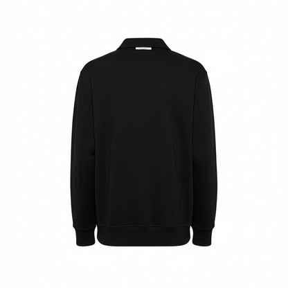[C.P. Company] Diagonal Raised Fleece Half Zip in Black