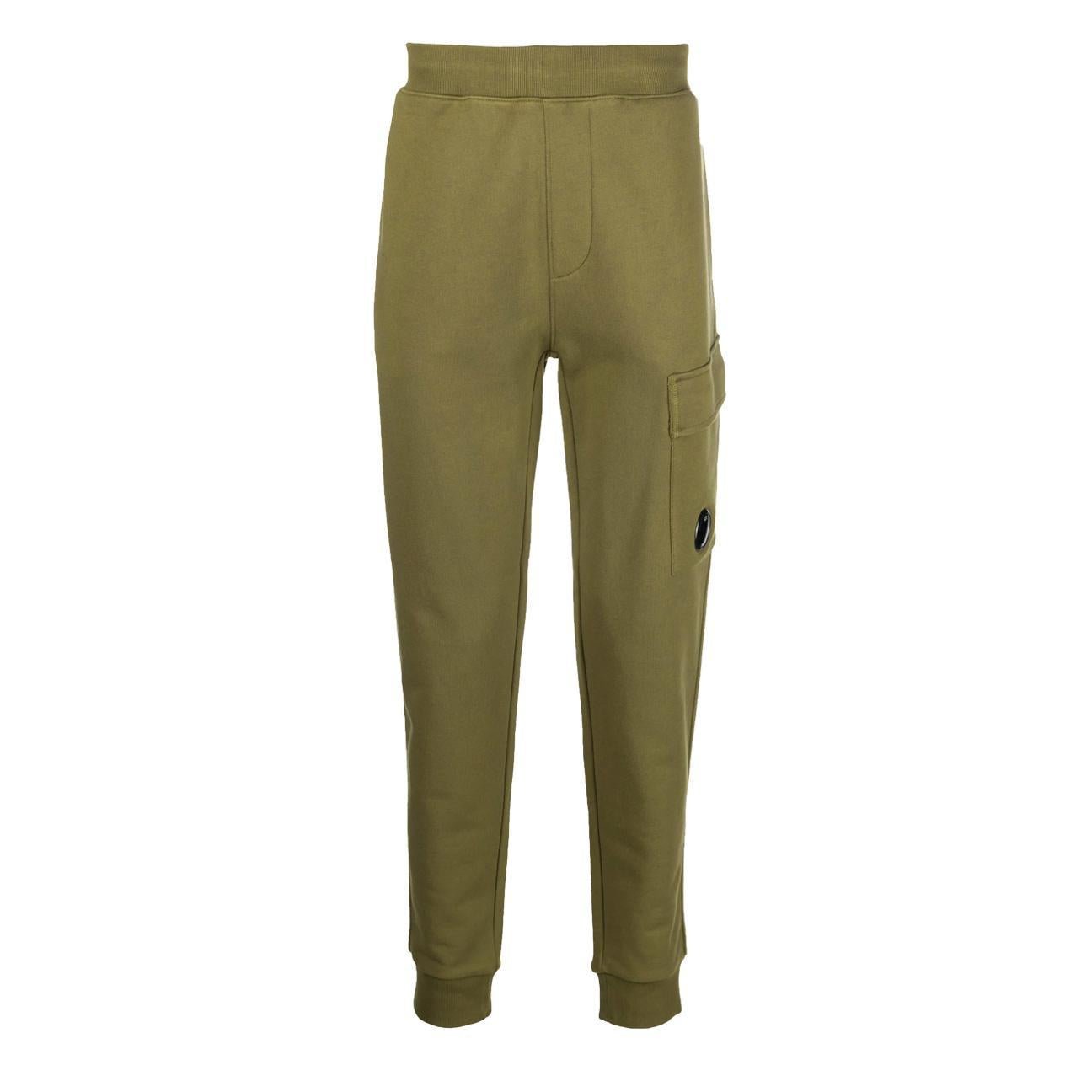 [C.P. Company] Diagonal Raised Fleece Lens Sweatpants in Capers
