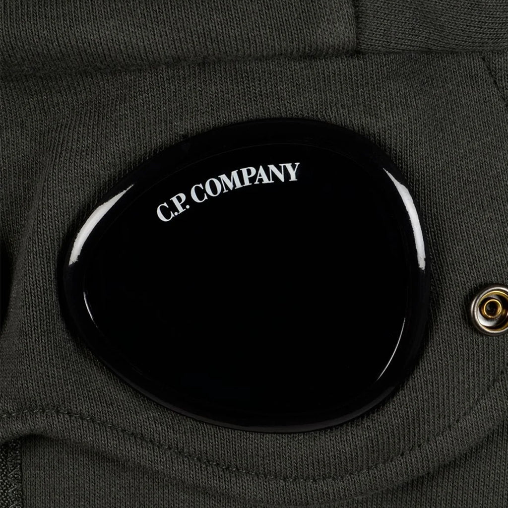[C.P. Company] Diagonal Raised Fleece Zipped Goggle Hooded Sweatshirt