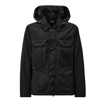 [C.P. Company] Flatt Nylon Goggle Overshirt in Black