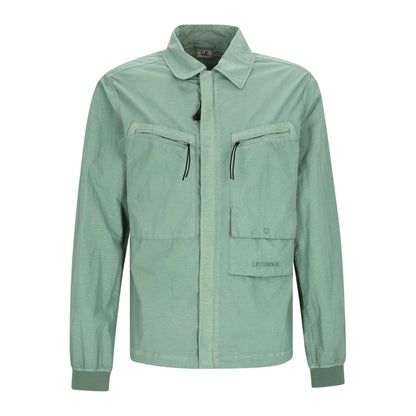 [C.P. Company] Flatt Nylon Overshirt in Agave Green