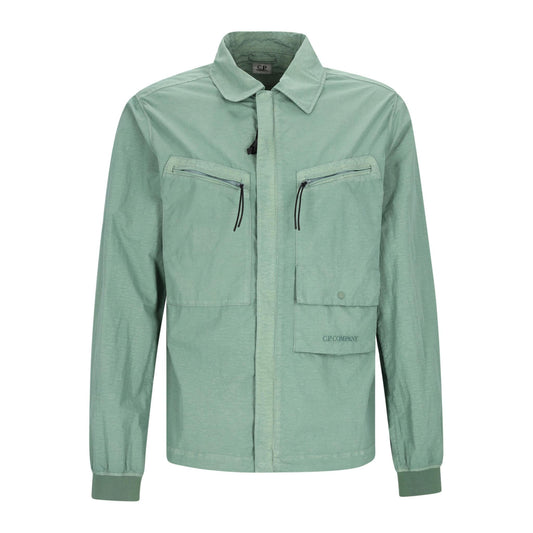 [C.P. Company] Flatt Nylon Overshirt in Agave Green