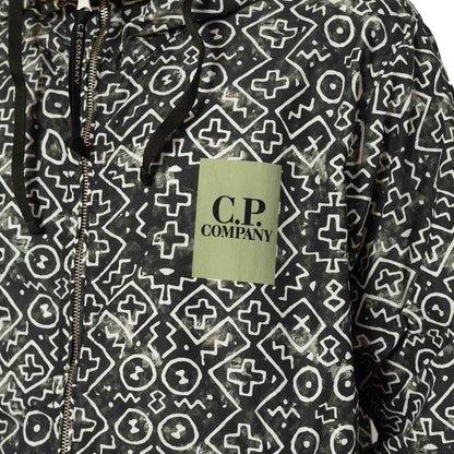 [C.P. Company] Inca Print Short Goggle Jacket in Agave Green