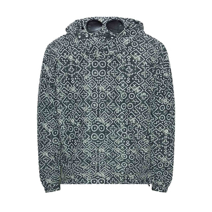 [C.P. Company] Inca Print Short Goggle Jacket in Agave Green