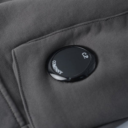 [C.P. Company] Diagonal Raised Fleece Cargo Lens Sweatshorts