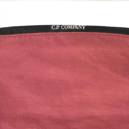 [C.P. Company] Light Fleece Zipped Lens Hoodie in Red Bud