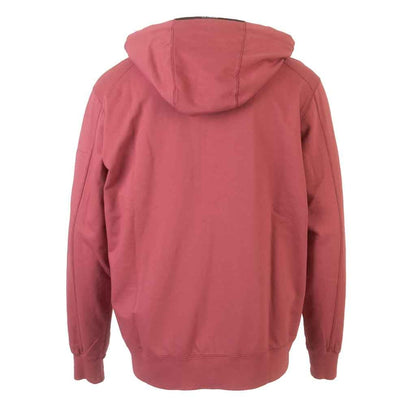 [C.P. Company] Light Fleece Zipped Lens Hoodie in Red Bud