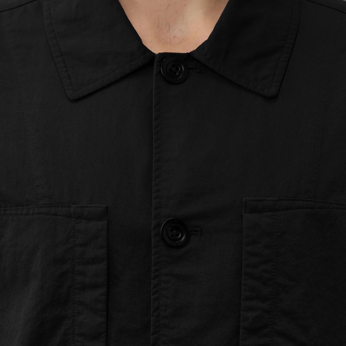 [C.P. Company] Overshirt Diagonal Flatt Nylon in Black
