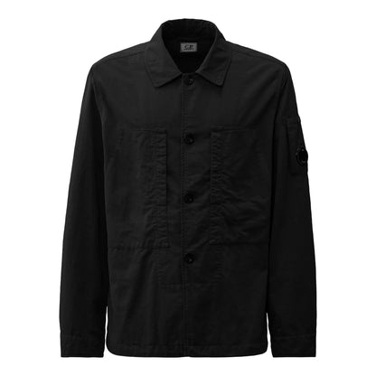 [C.P. Company] Overshirt Diagonal Flatt Nylon in Black