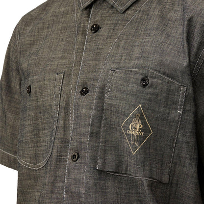 [C.P. Company] Chambray Short Sleeve Shirt