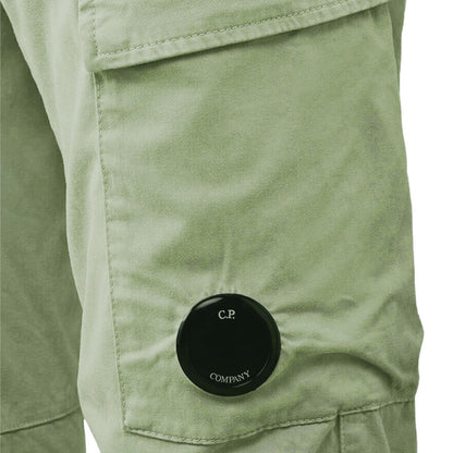 [C.P. Company] Stretch Sateen Cargo Pant in Green Banana