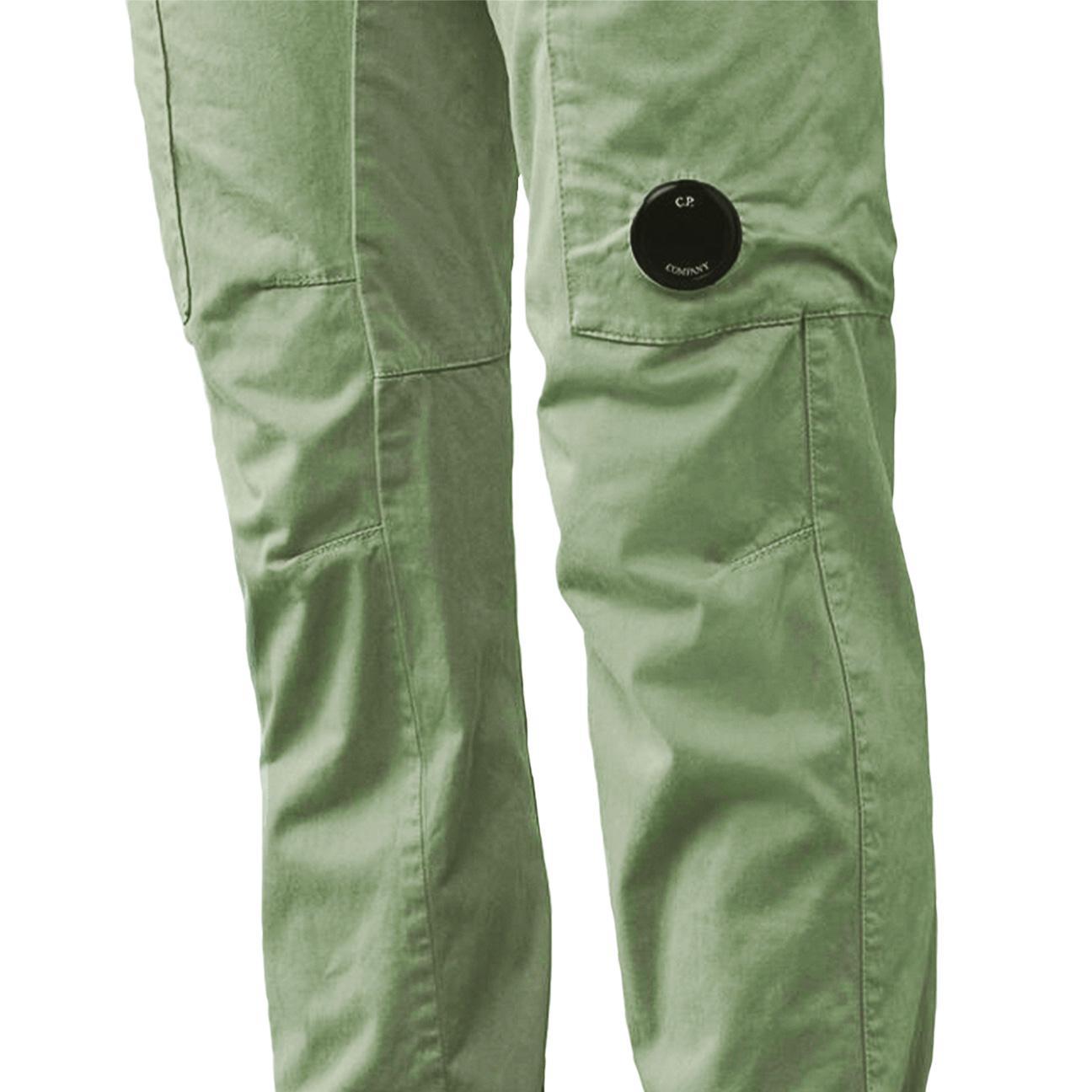 [C.P. Company] Stretch Sateen Cargo Pant in Green Banana