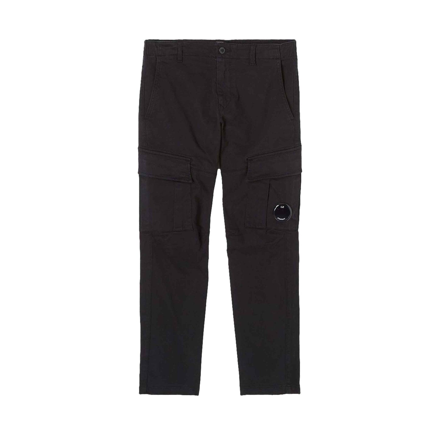 [C.P. Company] Stretch Sateen Lens Cargo Pants in Black