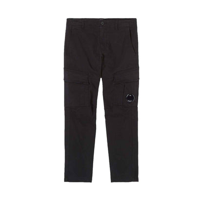 [C.P. Company] Stretch Sateen Lens Cargo Pants in Black