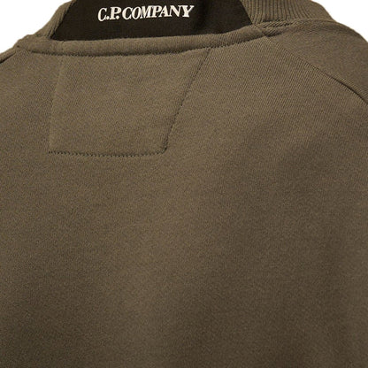[C.P. Company] Sweatshirts Crew Neck In Diagonal Raised Fleece