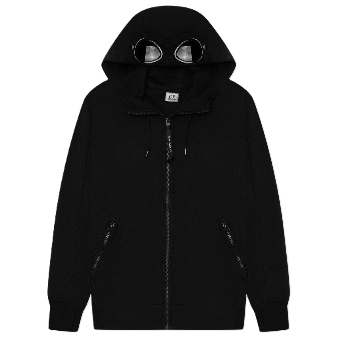 [C.P. Company] Diagonal Raised Fleece Goggle Hoodie
