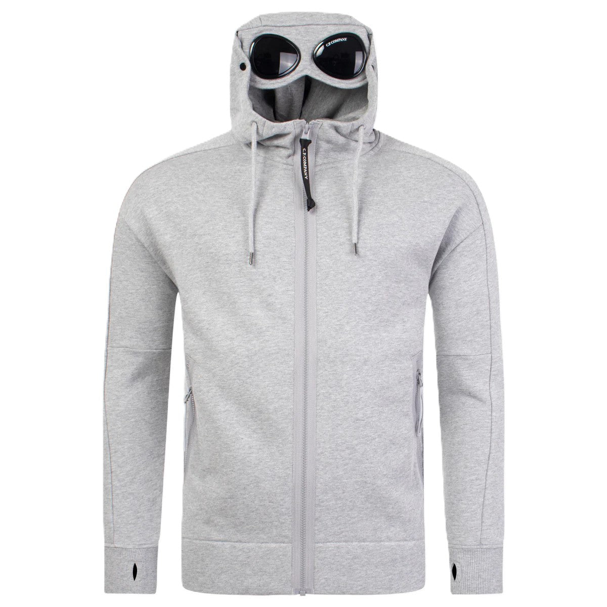 [C.P. Company] Diagonal Raised Fleece Goggle Hoodie