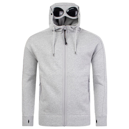 [C.P. Company] Diagonal Raised Fleece Goggle Hoodie