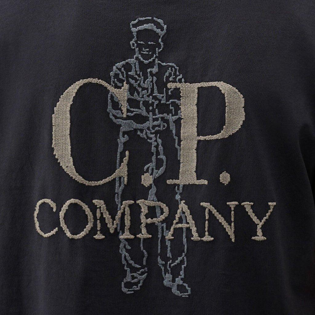 [C.P. Company] T-Shirts Short Sleeve In 1020 Jersey