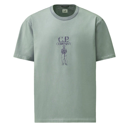 [C.P. Company] T-Shirts Short Sleeve In Jersey 30/2 T. Pezza