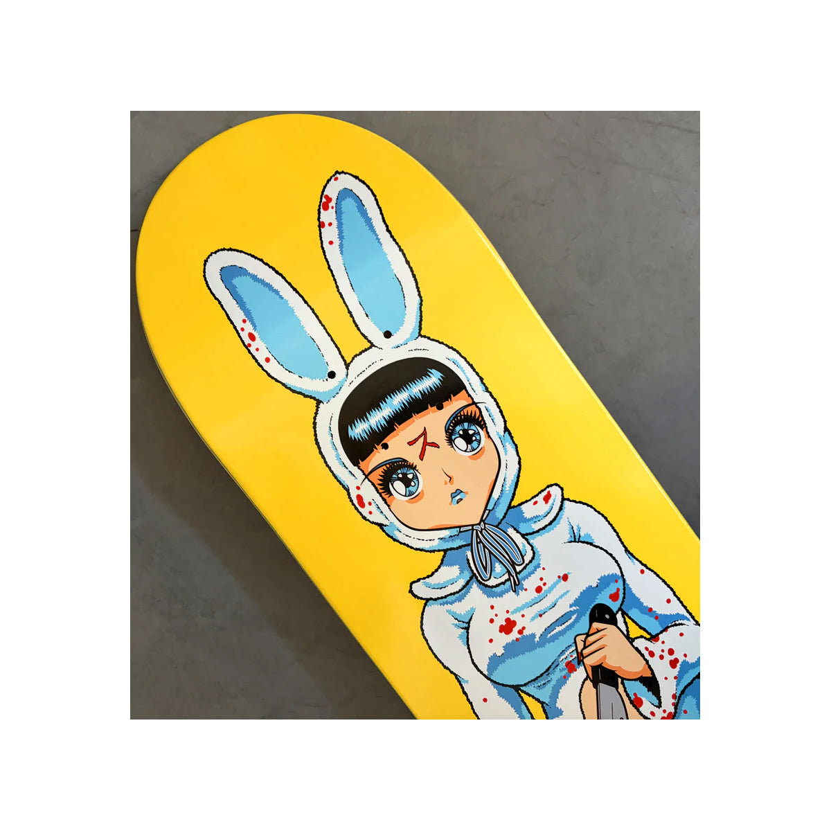Hook Ups Skateboard Deck Death Bunny 8.25" x 32.25"