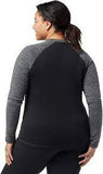 Load image into Gallery viewer, Smartwool - Classic Thermal Merino Base Layer 1/4 Zip - Women's Plus - Black