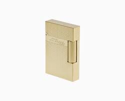 Ligne 2 Small Microdiamond Head Yellow Gold Lighter/Briquet C18692
